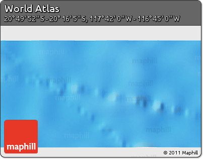 Physical 3D Map of the Area around 20° 32' 59" S, 117° 13' 29" W