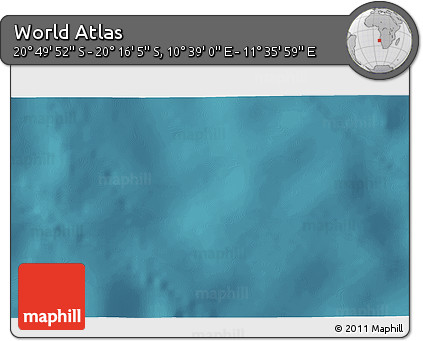 Satellite 3D Map of the Area around 20° 32' 59" S, 11° 7' 30" E