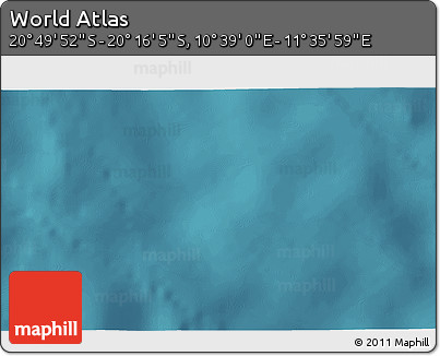Satellite 3D Map of the Area around 20° 32' 59" S, 11° 7' 30" E
