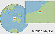 Savanna Style Location Map of the area around 20° 32' 59" S, 121° 37' 30" E
