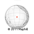 Outline Map of the Area around 20° 32' 59" S, 134° 13' 29" W, rectangular outline