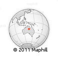 Outline Map of the Area around 20° 32' 59" S, 135° 13' 29" E, rectangular outline