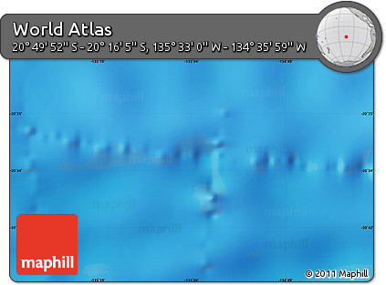Physical Map of the Area around 20° 32' 59" S, 135° 4' 29" W