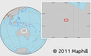 Gray Location Map of the area around 20° 32' 59" S, 136° 4' 29" E