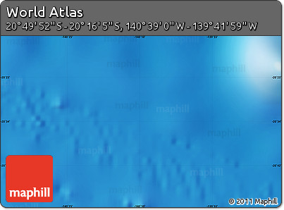 Physical Map of the Area around 20° 32' 59" S, 140° 10' 30" W