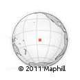 Outline Map of the Area around 20° 32' 59" S, 142° 43' 29" W, rectangular outline
