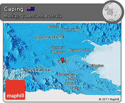 Political Panoramic Map of Caping