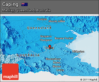 Political Panoramic Map of Caping