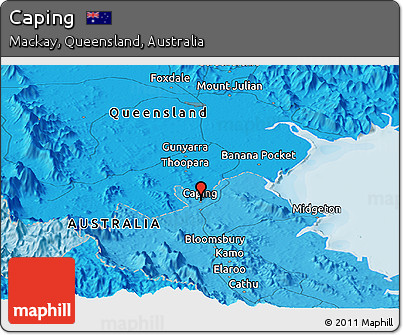 Political Panoramic Map of Caping