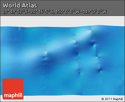 Physical 3D Map of the Area around 20° 32' 59" S, 149° 31' 30" W