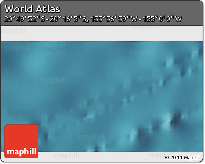Satellite 3D Map of the Area around 20° 32' 59" S, 155° 28' 29" W