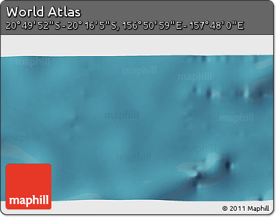Satellite 3D Map of the Area around 20° 32' 59" S, 157° 19' 29" E
