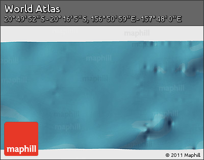 Satellite 3D Map of the Area around 20° 32' 59" S, 157° 19' 29" E