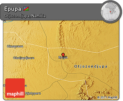 Physical 3D Map of Epupa