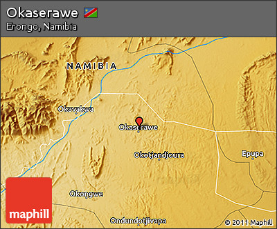 Physical 3D Map of Okaserawe