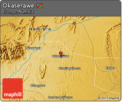 Physical 3D Map of Okaserawe