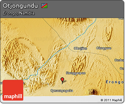 Physical 3D Map of Otjongundu