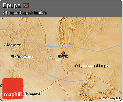 Satellite 3D Map of Epupa