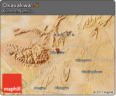 Satellite 3D Map of Okavakwa
