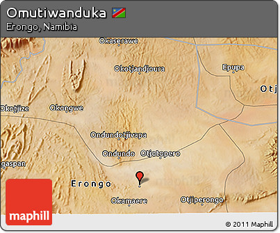 Satellite 3D Map of Omutiwanduka