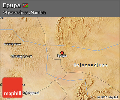 Satellite 3D Map of Epupa