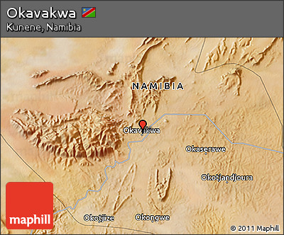 Satellite 3D Map of Okavakwa