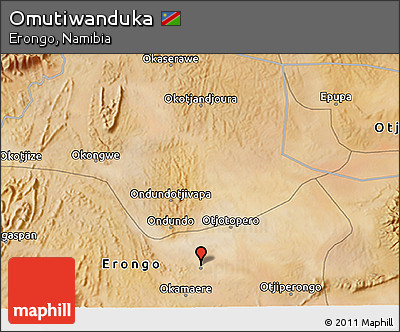 Satellite 3D Map of Omutiwanduka