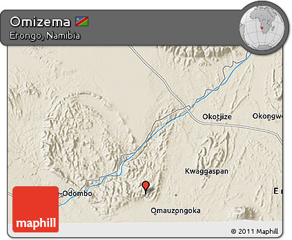 Shaded Relief 3D Map of Omizema