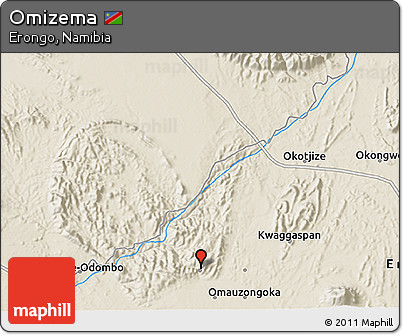 Shaded Relief 3D Map of Omizema