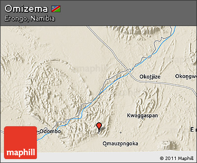 Shaded Relief 3D Map of Omizema