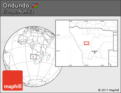Blank Location Map of Ondundo