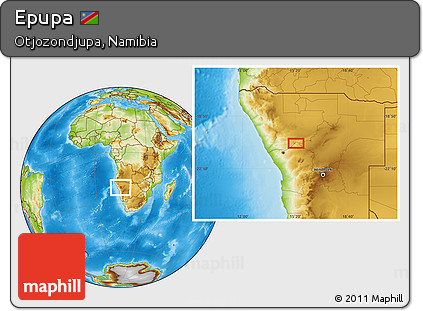Physical Location Map of Epupa