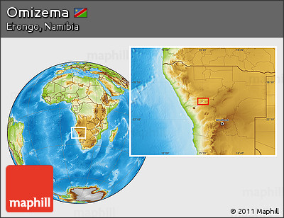 Physical Location Map of Omizema