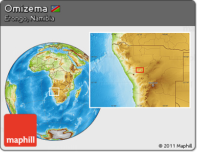 Physical Location Map of Omizema