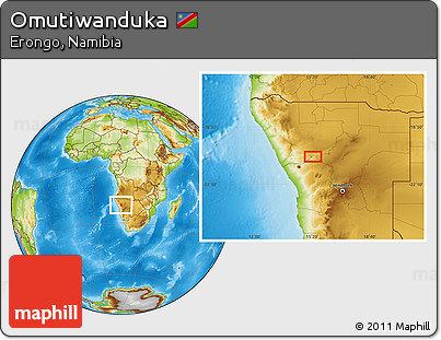 Physical Location Map of Omutiwanduka