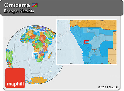 Political Location Map of Omizema