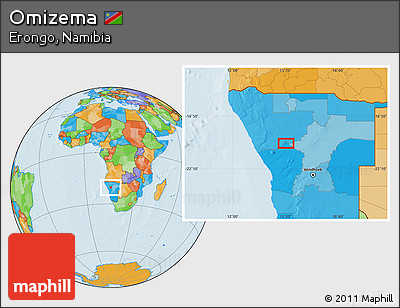 Political Location Map of Omizema