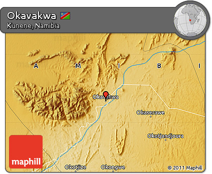 Physical Map of Okavakwa