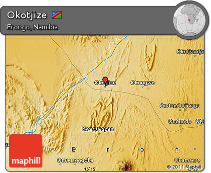 Physical Map of Okotjize