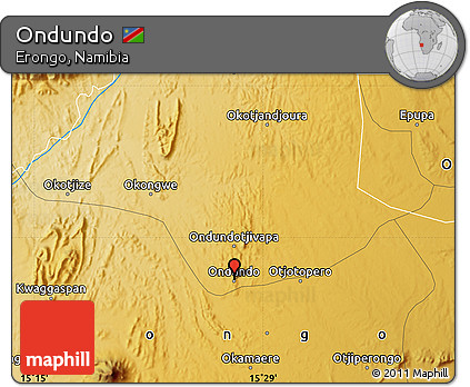 Physical Map of Ondundo