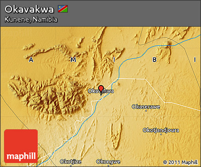 Physical Map of Okavakwa