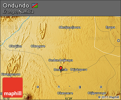 Physical Map of Ondundo