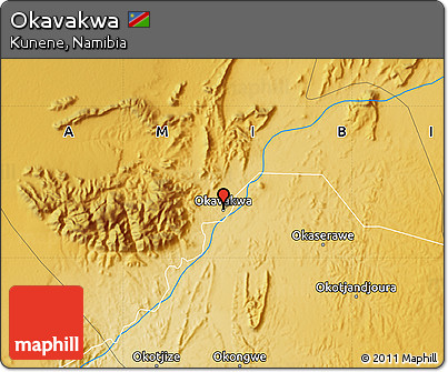 Physical Map of Okavakwa
