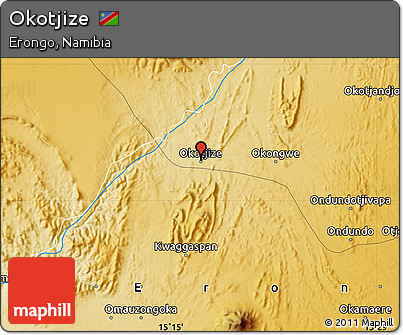 Physical Map of Okotjize