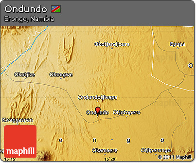 Physical Map of Ondundo