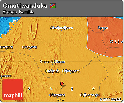 Political Map of Omutiwanduka