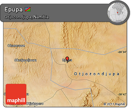 Satellite Map of Epupa