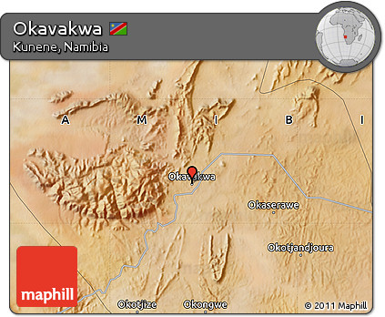 Satellite Map of Okavakwa