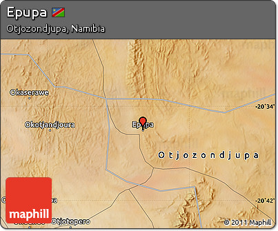 Satellite Map of Epupa