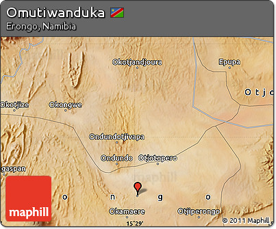 Satellite Map of Omutiwanduka